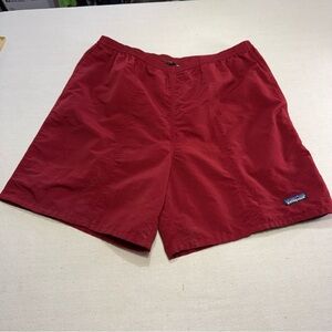 Patagonia Men's Burgundy Swim/Board Shorts - Size Large